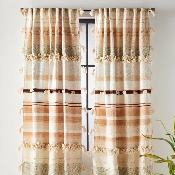 Anthropologie All Roads Yucca Curtain - Picture 1 of 3